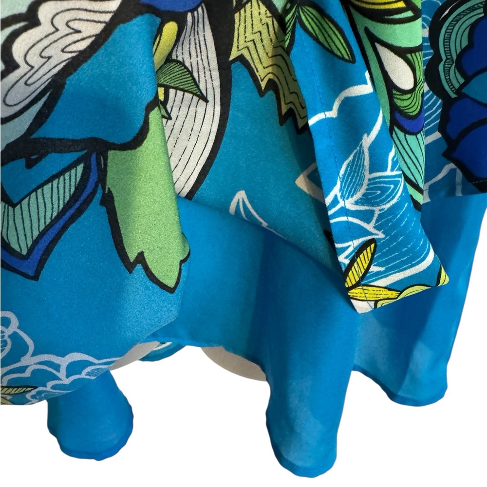 SPRING/SUMMER  Floral Print Sleeveless Blouse   PLUS: 2X        #6 - Picture 3 of 8